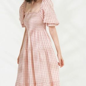 Nothing fits but pink gingham dress m/l